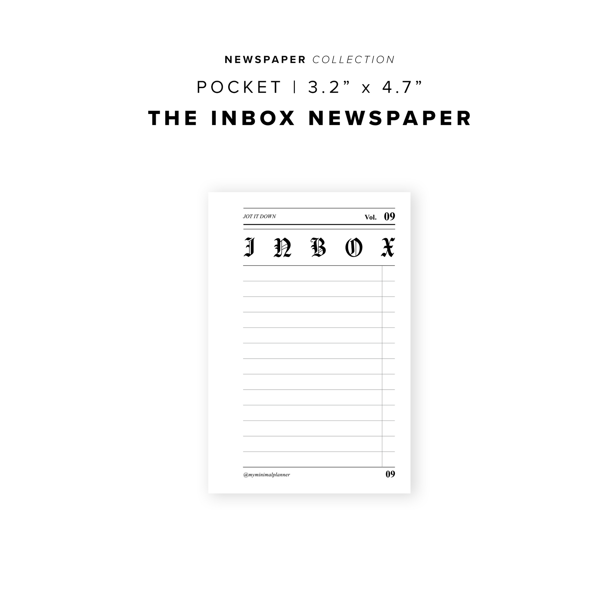PR366 - The Inbox Newsaper - Printable Insert