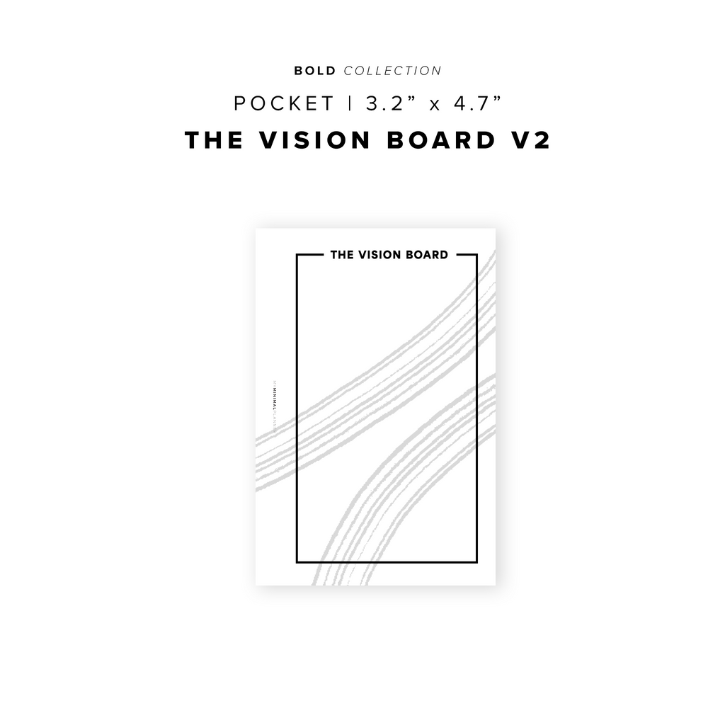 PR240 - The Vision Board V2 - Printable Insert – My Minimal Planner