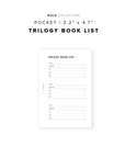 PR244 - Trilogy Book List - Printable Insert