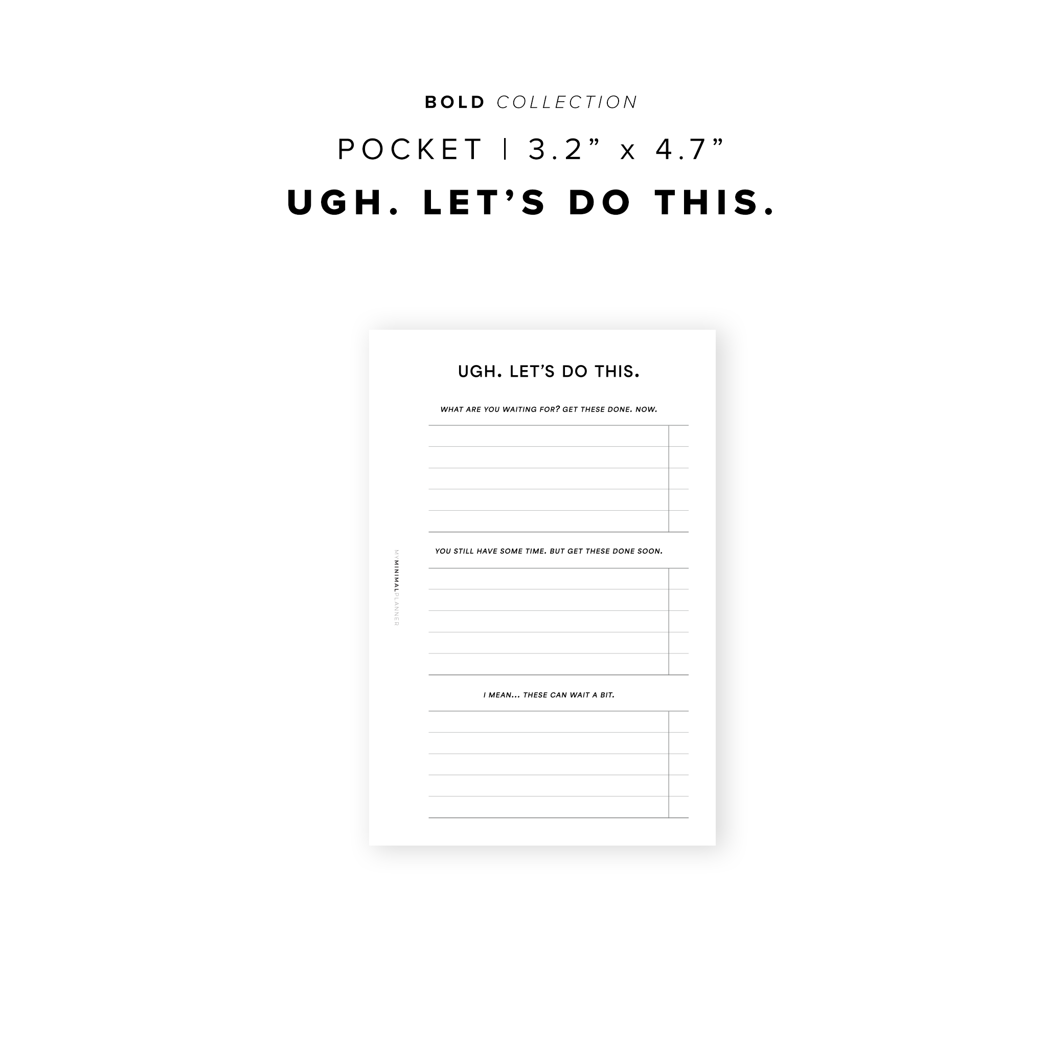 PR265 - Ugh Let&#39;s Do This - Printable Insert