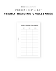 PR310 - Yearly Reading Challenges - Printable Insert