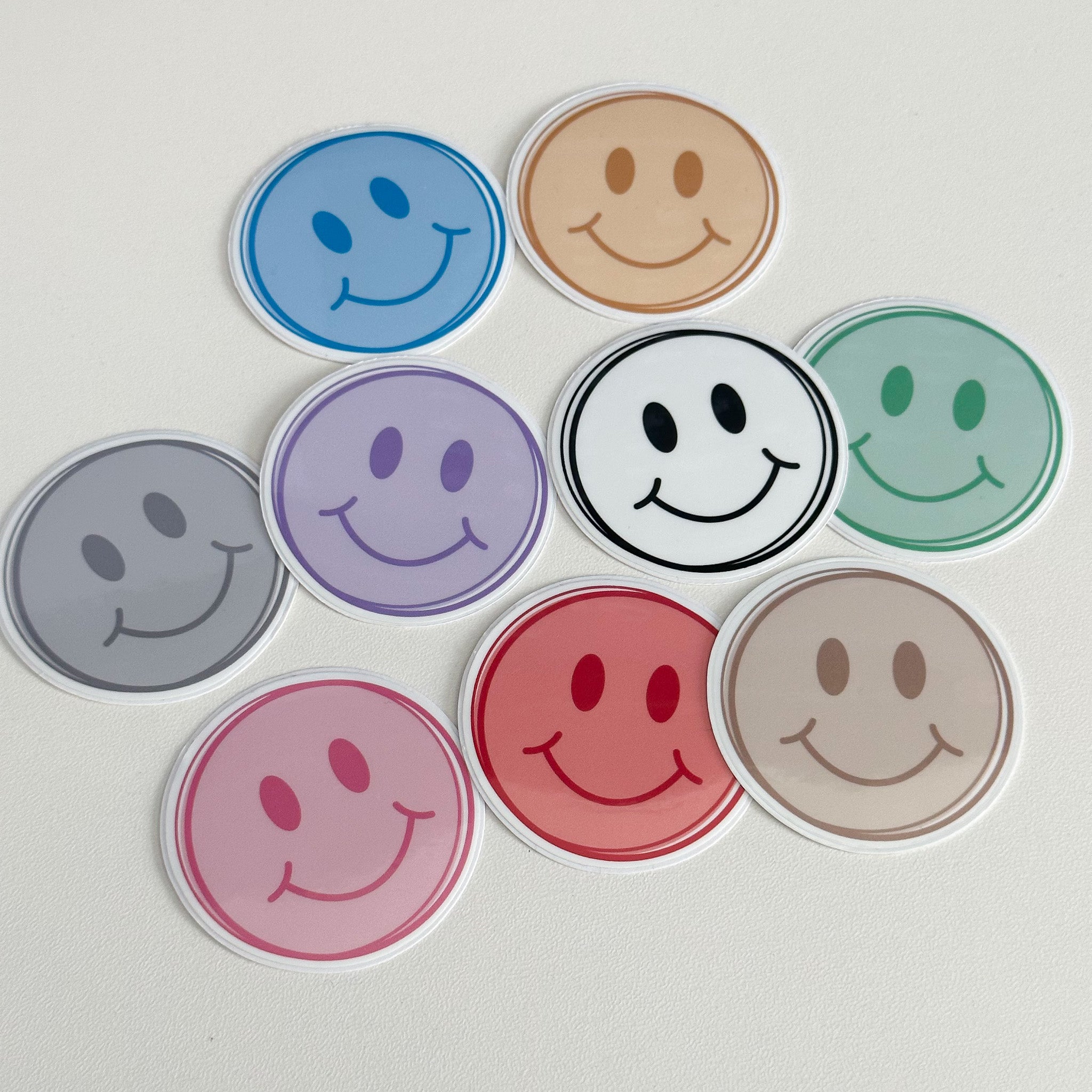 Retro Smiley Face - Doodle Sticker