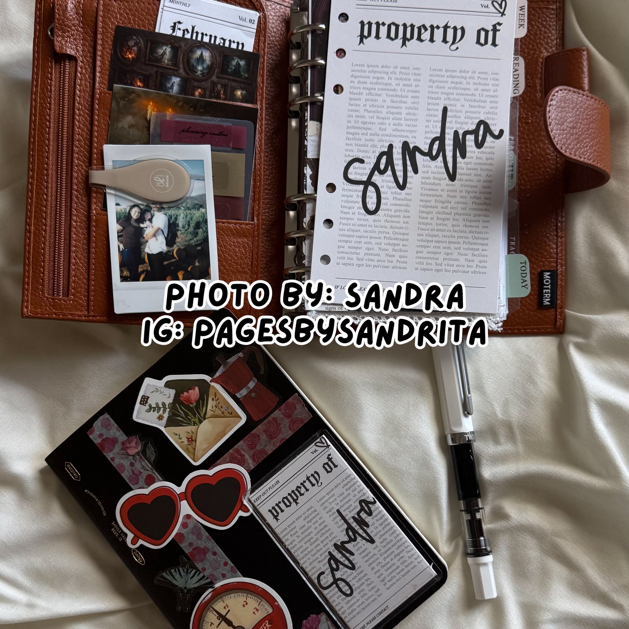 Custom Calligraphy: Property Of - Printable Dashboard