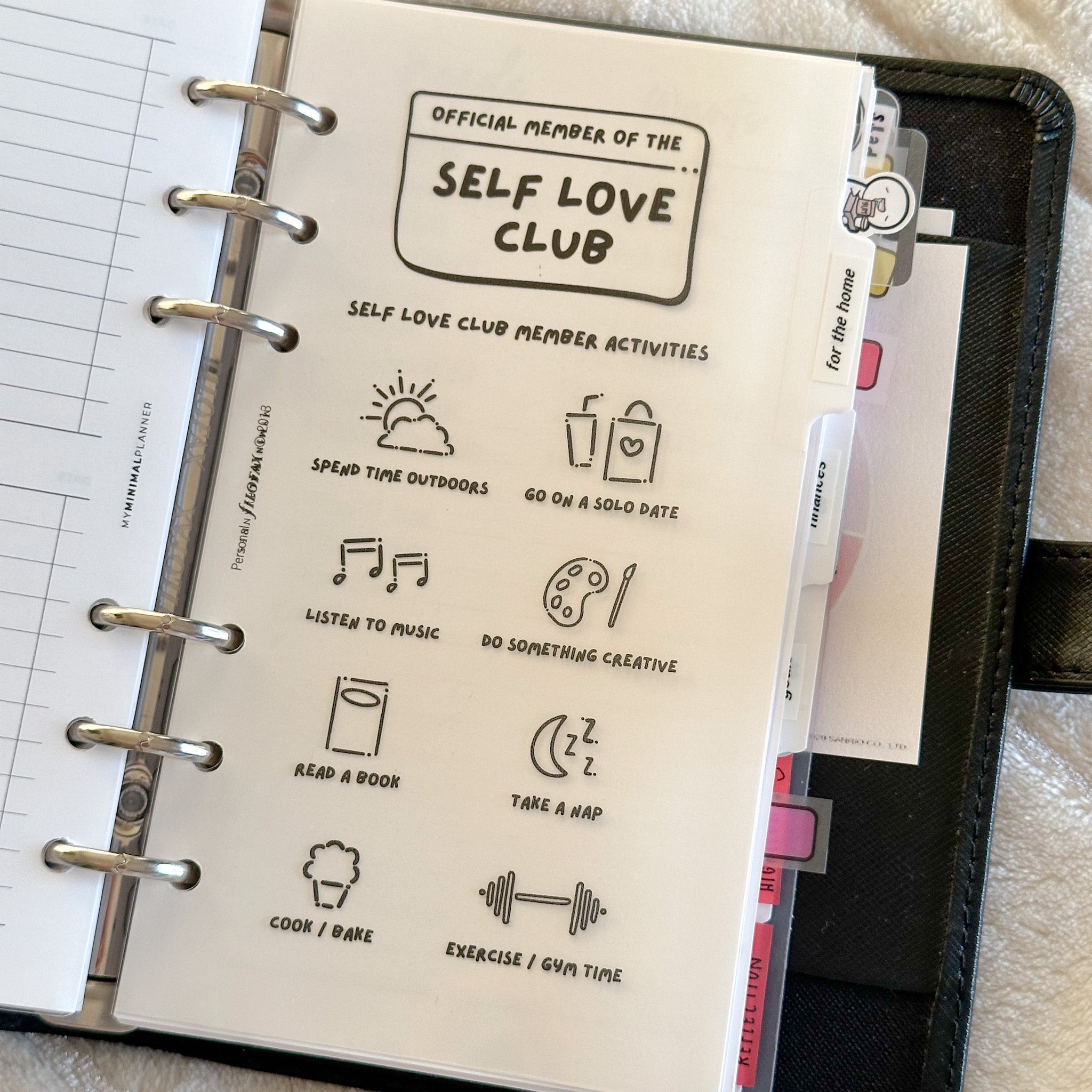 PRD209 - Self Love Club Activities - Printable Dashboard