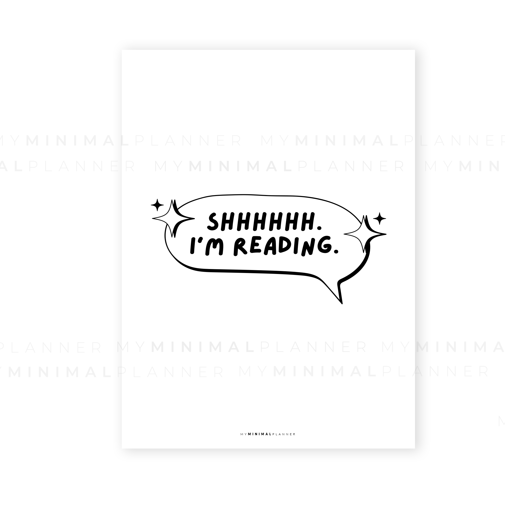 PRD208 - Shh I&#39;m Reading - Printable Dashboard