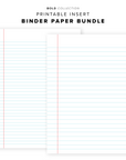 PR304 - Binder Paper Bundle - Printable Insert