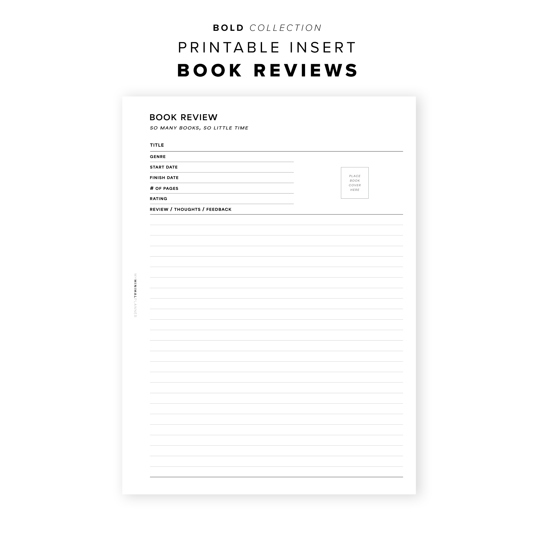 PR203 - Book Review - Printable Insert