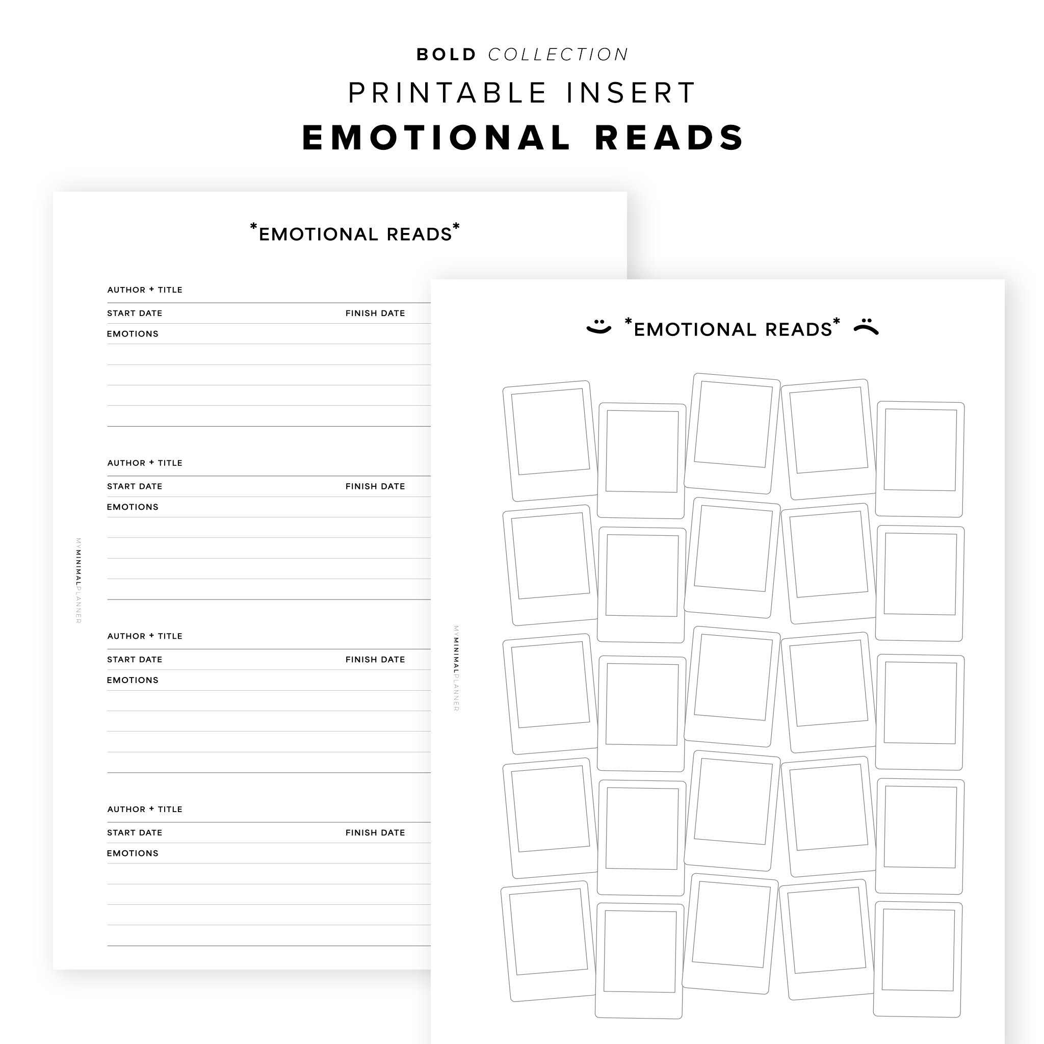 PR299 - Emotional Reads Bundle - Printable Insert