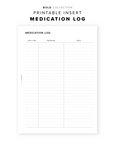 PR284 - Medication Log V2 - Printable Insert