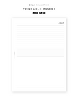 PR311 - Memo - Printable Insert