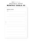 PR324 - Monthly Goals V2 - Printable Insert