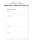 PR325 - Monthly Reflection V2 - Printable Insert