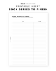 PR239 - Book Series to Finish - Printable Insert