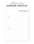 PR189 - Skincare Checklist - Printable Insert