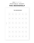 PR232 - The Bookshelf - Printable Insert