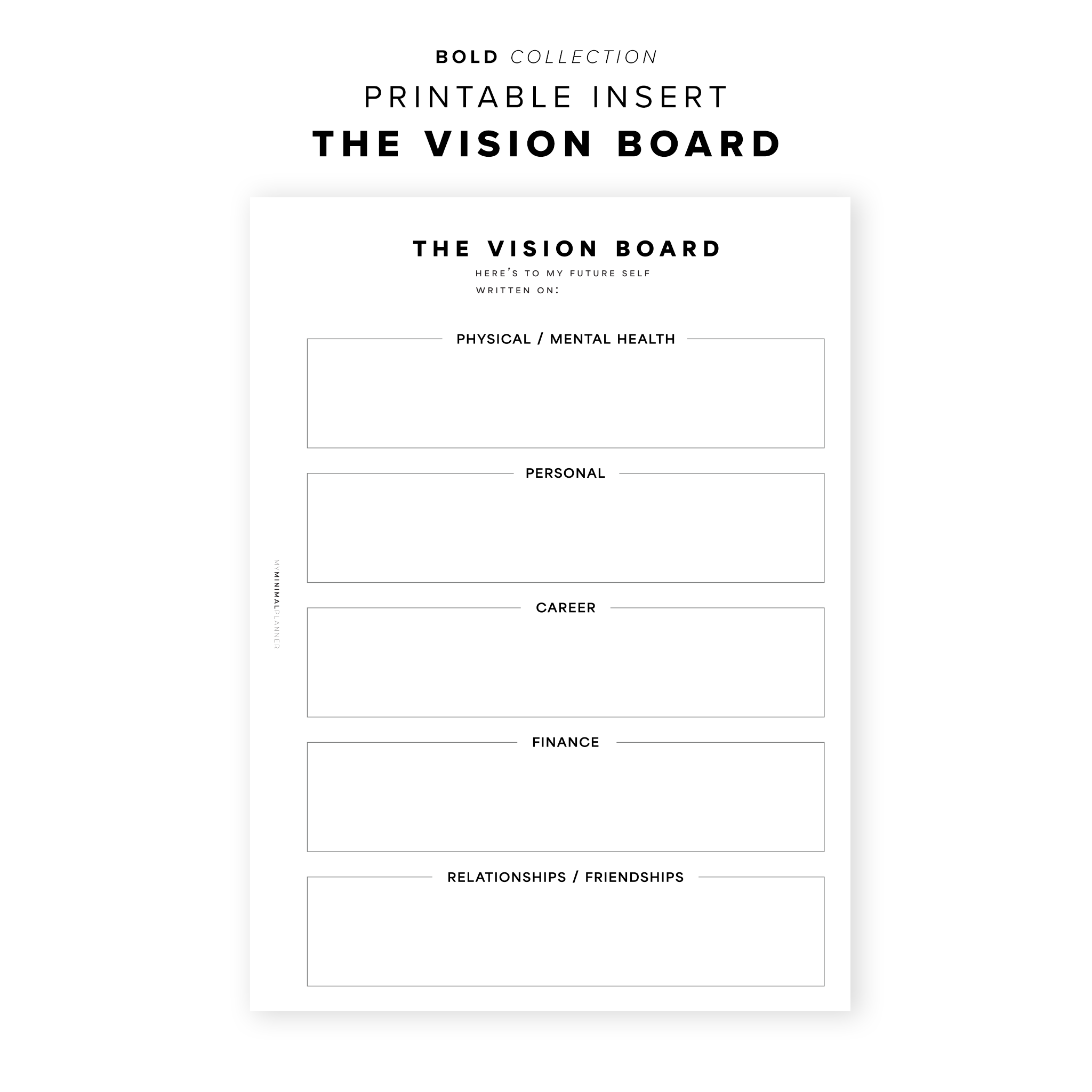 PR235 - The Vision Board - Printable Insert