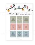 PRD253 - Winter Reading List - Printable Dashboard