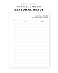 PR196 - Seasonal Reads - Printable Insert