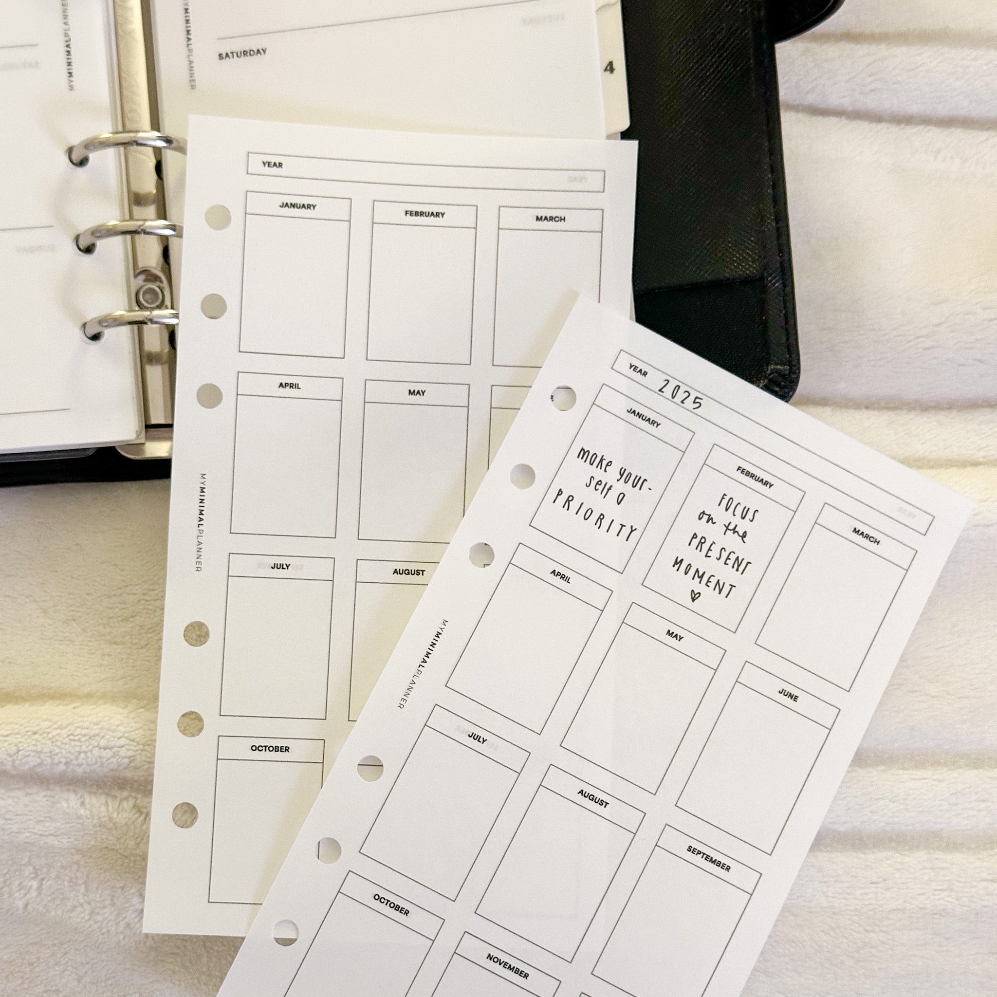 PR328 - Yearly Overview - Printable Insert – My Minimal Planner