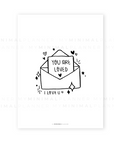 PRD201 - You are Loved Letter - Printable Dashboard
