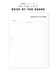 PR208 - Books by the Genre - Printable Insert
