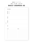 PR45 - The Agenda 02 - Printable Insert