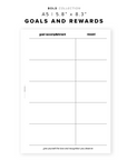 PR158 - Goals and Rewards - Printable Insert