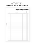 PR144 - Happy Mail Tracker - Printable Insert