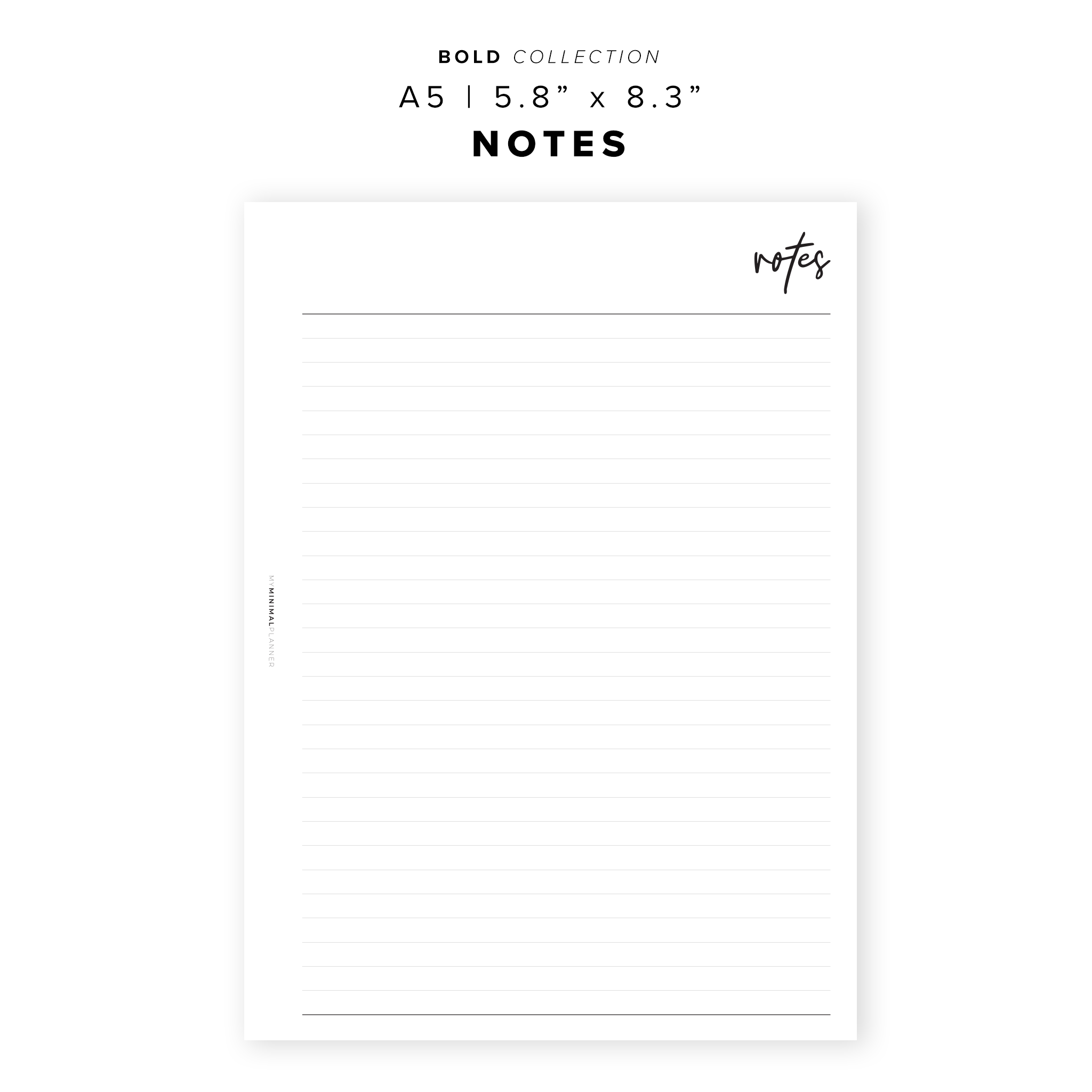 PR41 - Notes - Printable Insert