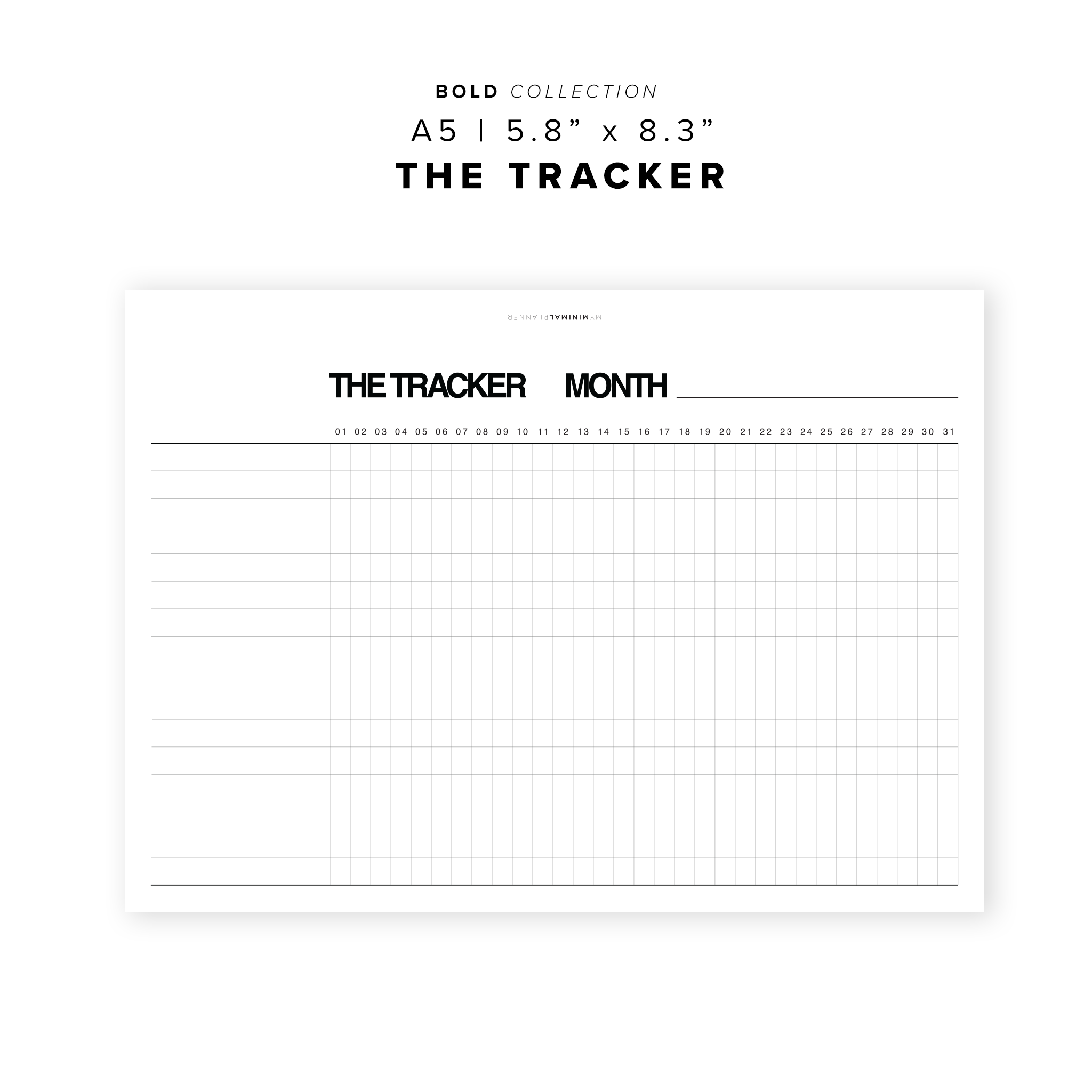 PR112 - The Tracker - Printable Insert