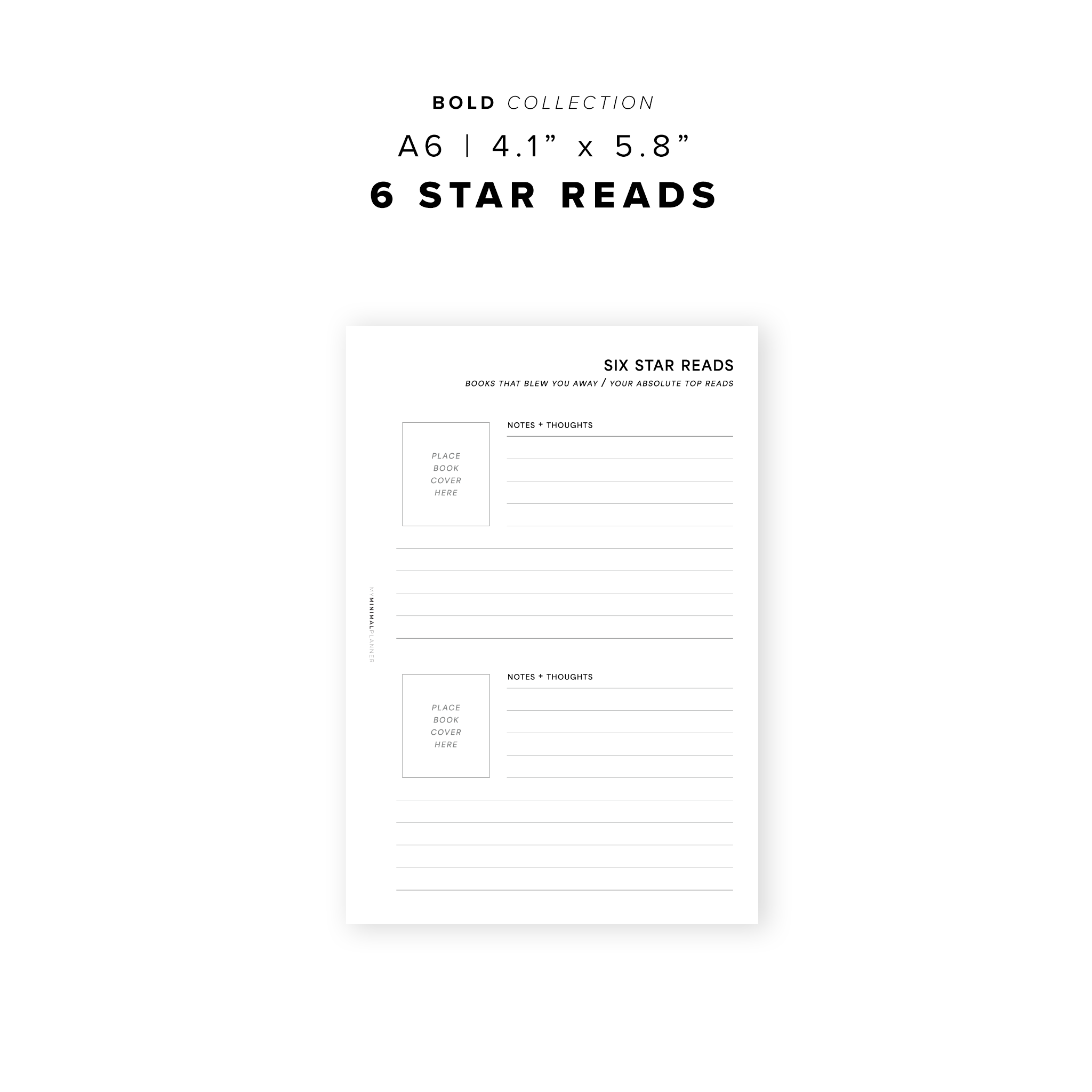 PR199 - 6 Star Reads - Printable Insert