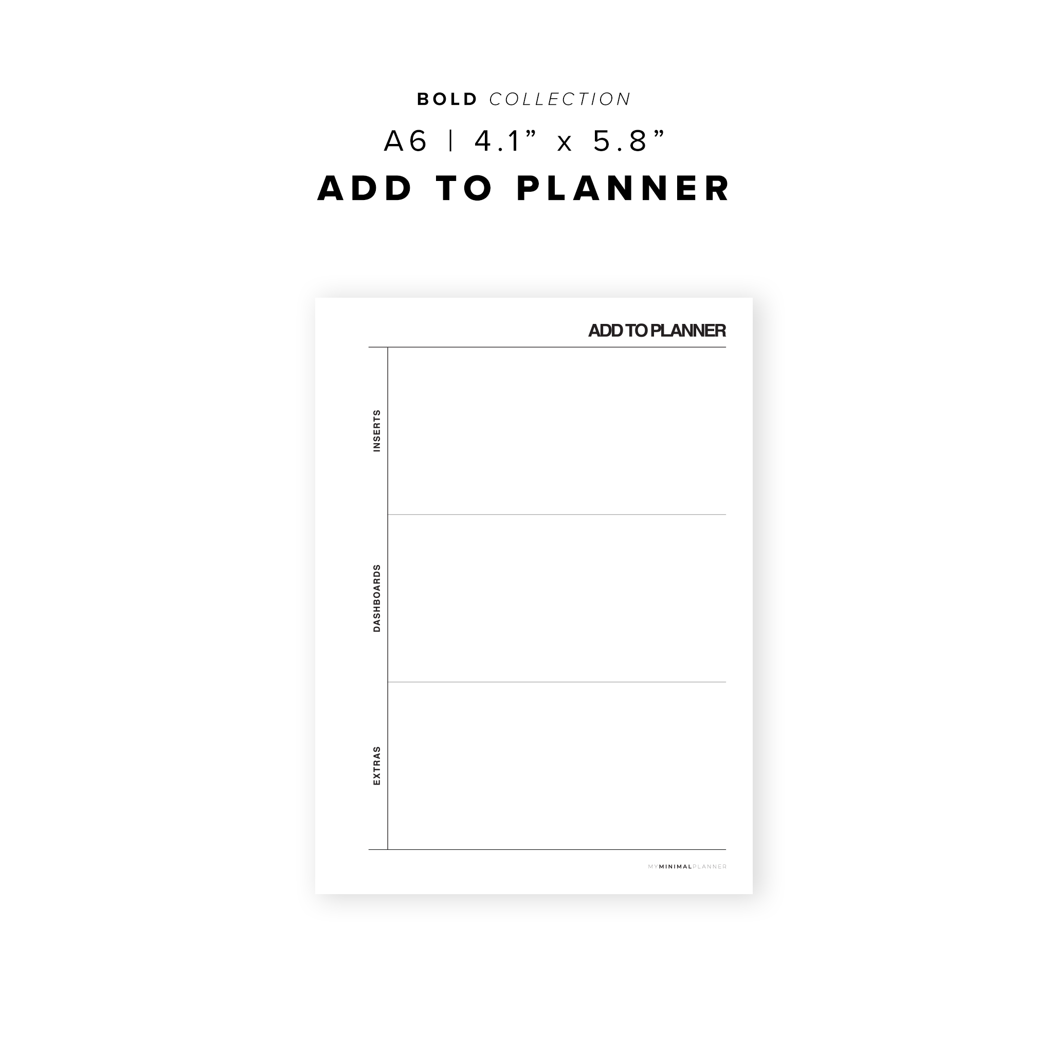 PR104 - Add To Planner - Printable Insert