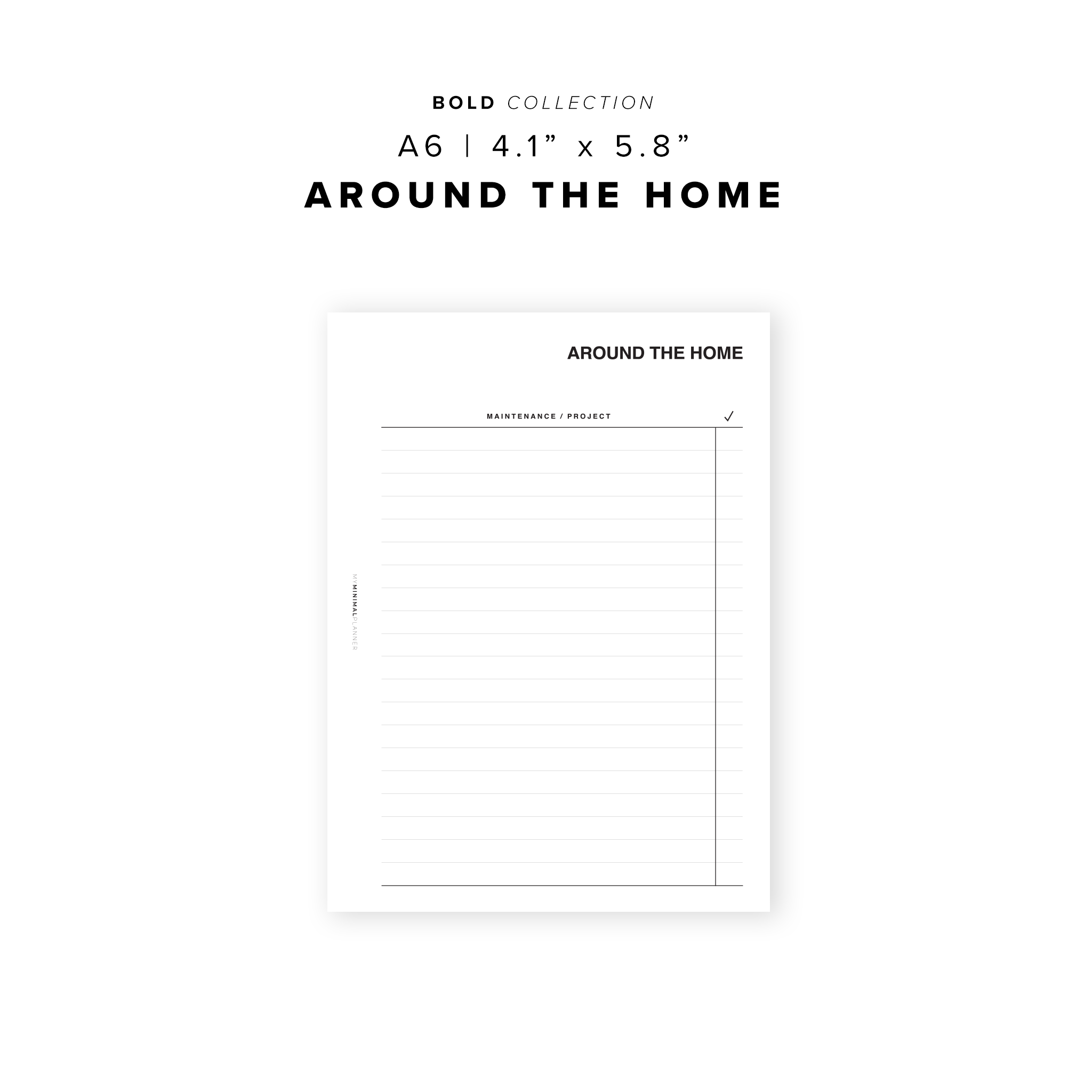 PR70 - Around the Home - Printable Insert
