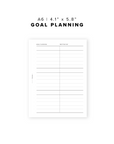 PR10 - Goal Planning - Printable Insert