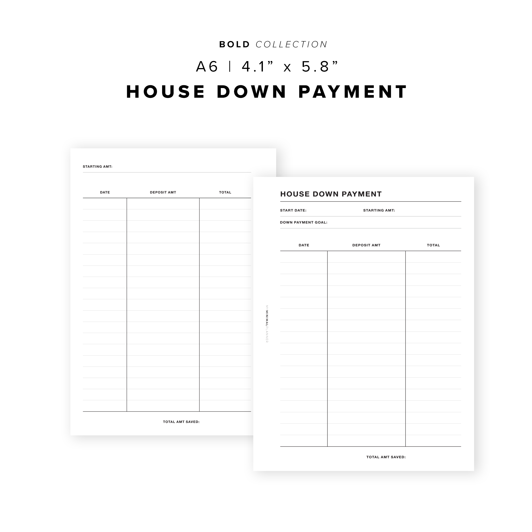 PR69 - House Down Payment - Printable Insert