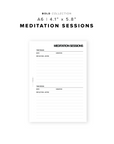 PR126 - Meditation Sessions - Printable Insert