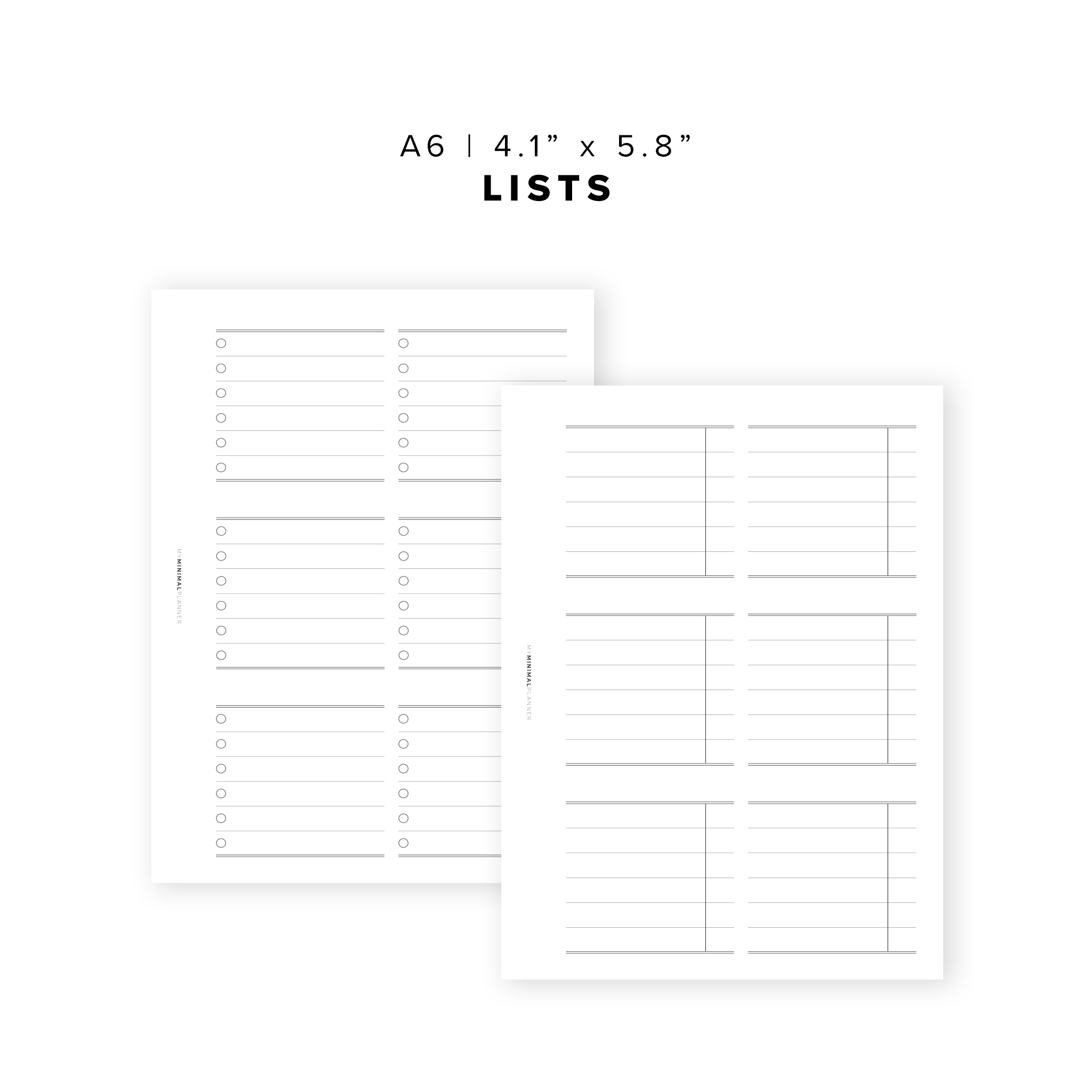 PR12 - Lists - Printable Insert