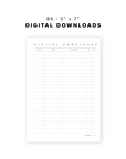 PR06 - Digital Downloads - Printable Insert