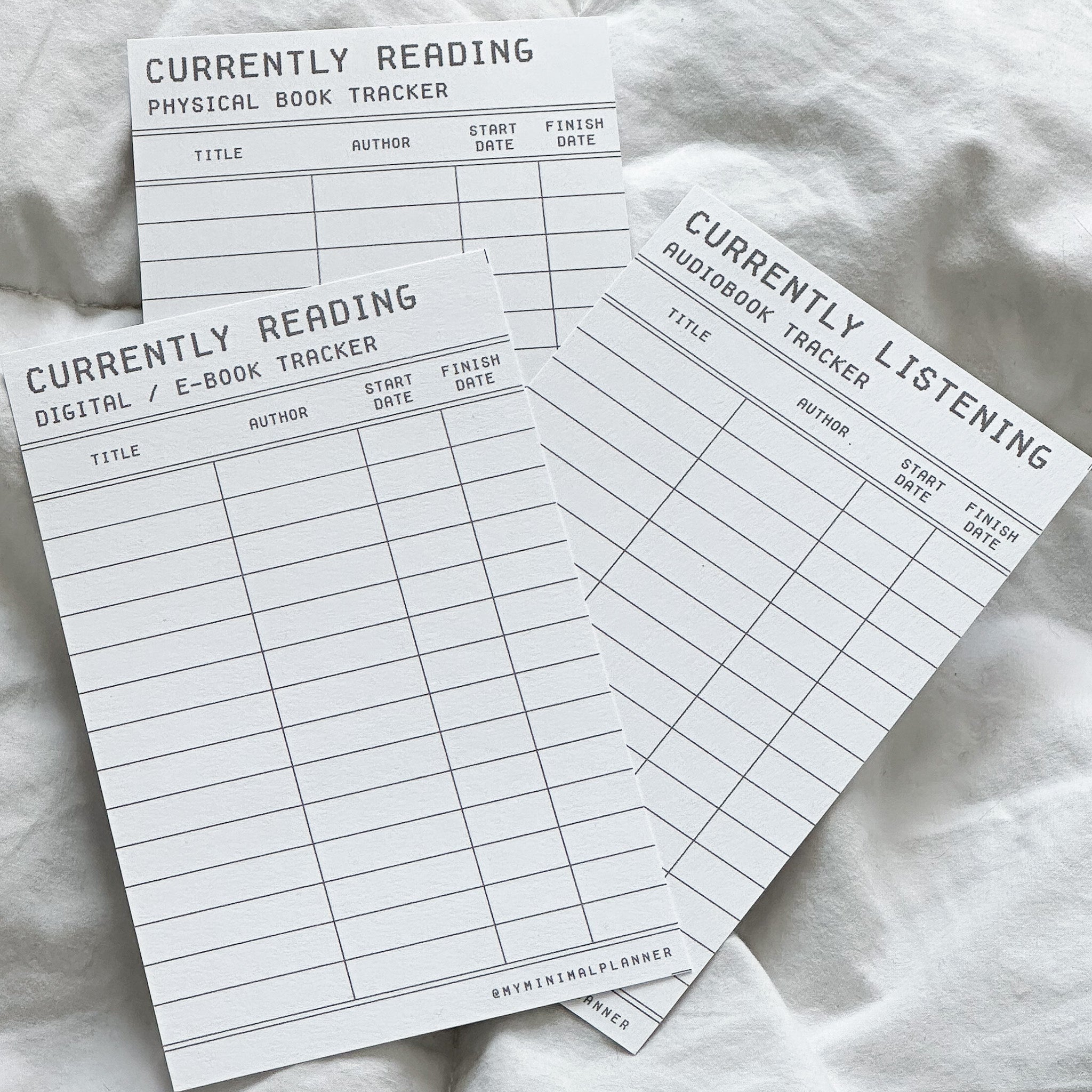 PPC10 - The Book Lovers 2 - Printable Planner Cards