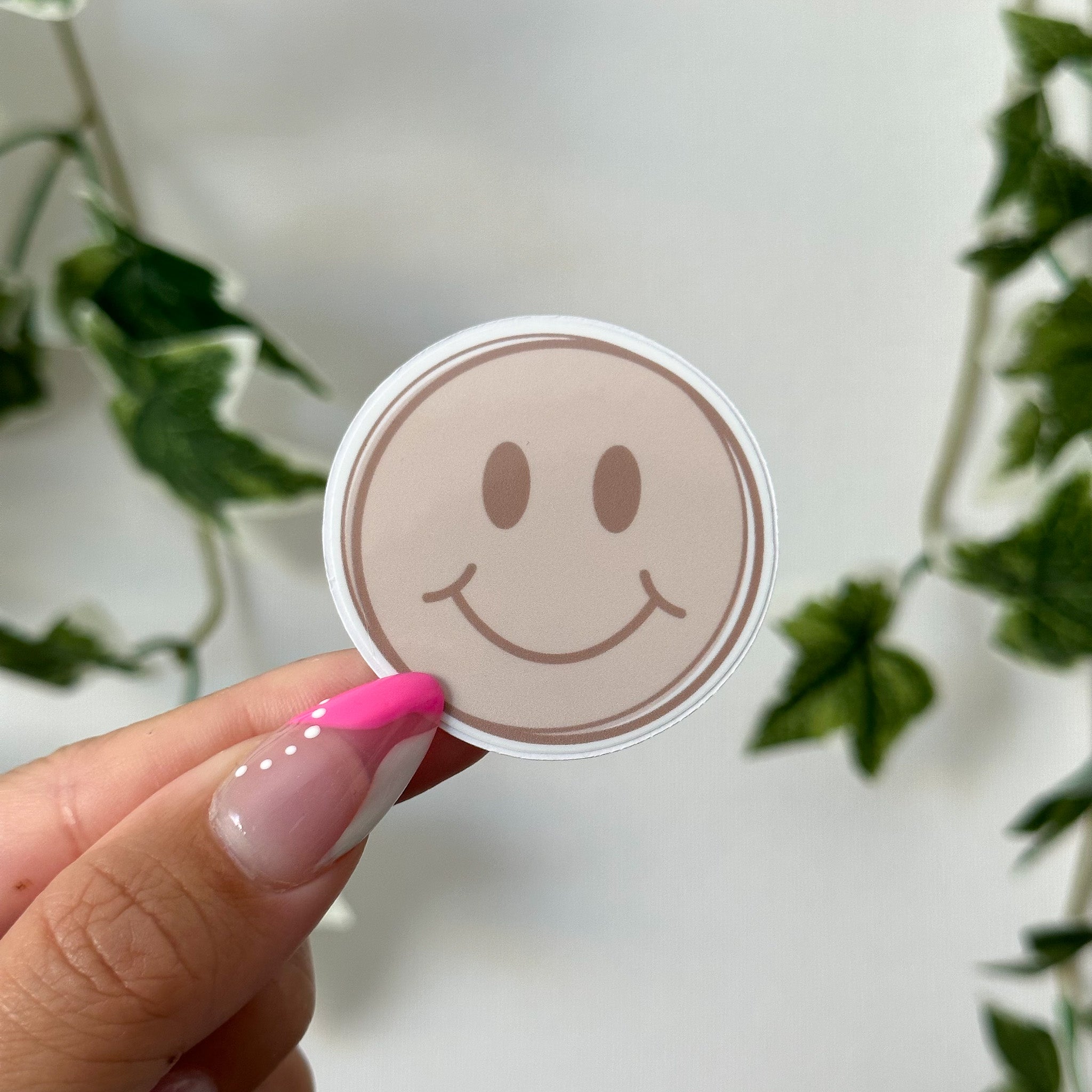 Retro Smiley Face - Doodle Sticker