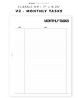 PR119 - Monthly Tasks (V2) - Printable Insert