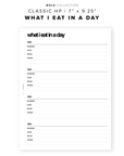 PR174 - What I Eat in a Day - Printable Insert