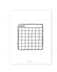 PRD143 - Calendar Doodle - Printable Dashboard