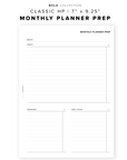 PR61 - Monthly Planner Prep - Printable Insert