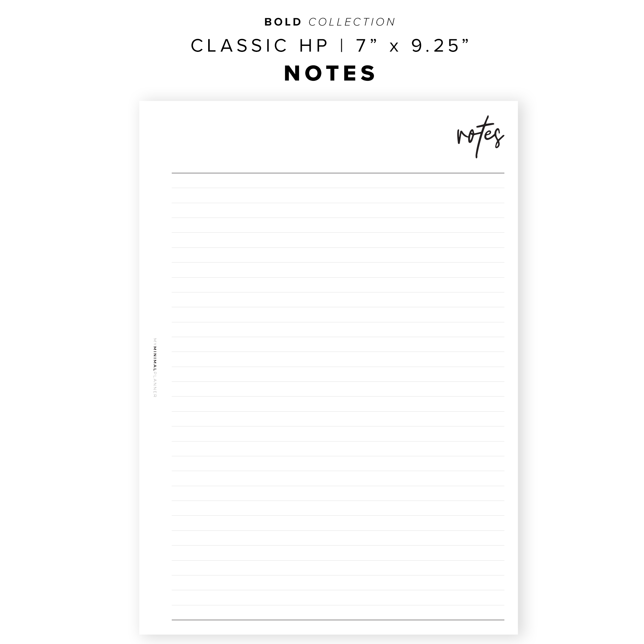 PR41 - Notes - Printable Insert