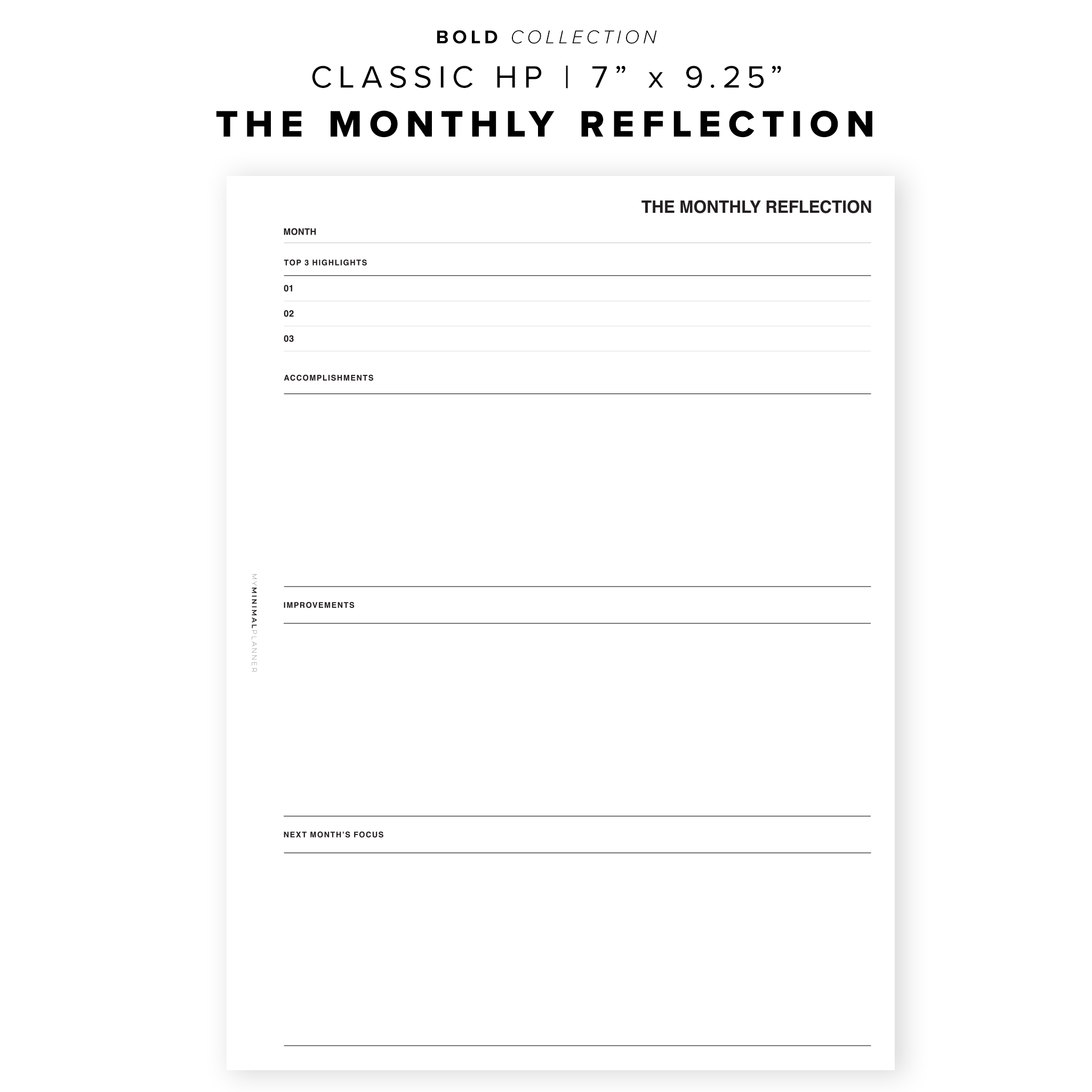 PR82 - The Monthly Reflection - Printable Insert