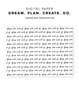 DP01 - Dream. Plan. Create. Do. - Digital Paper