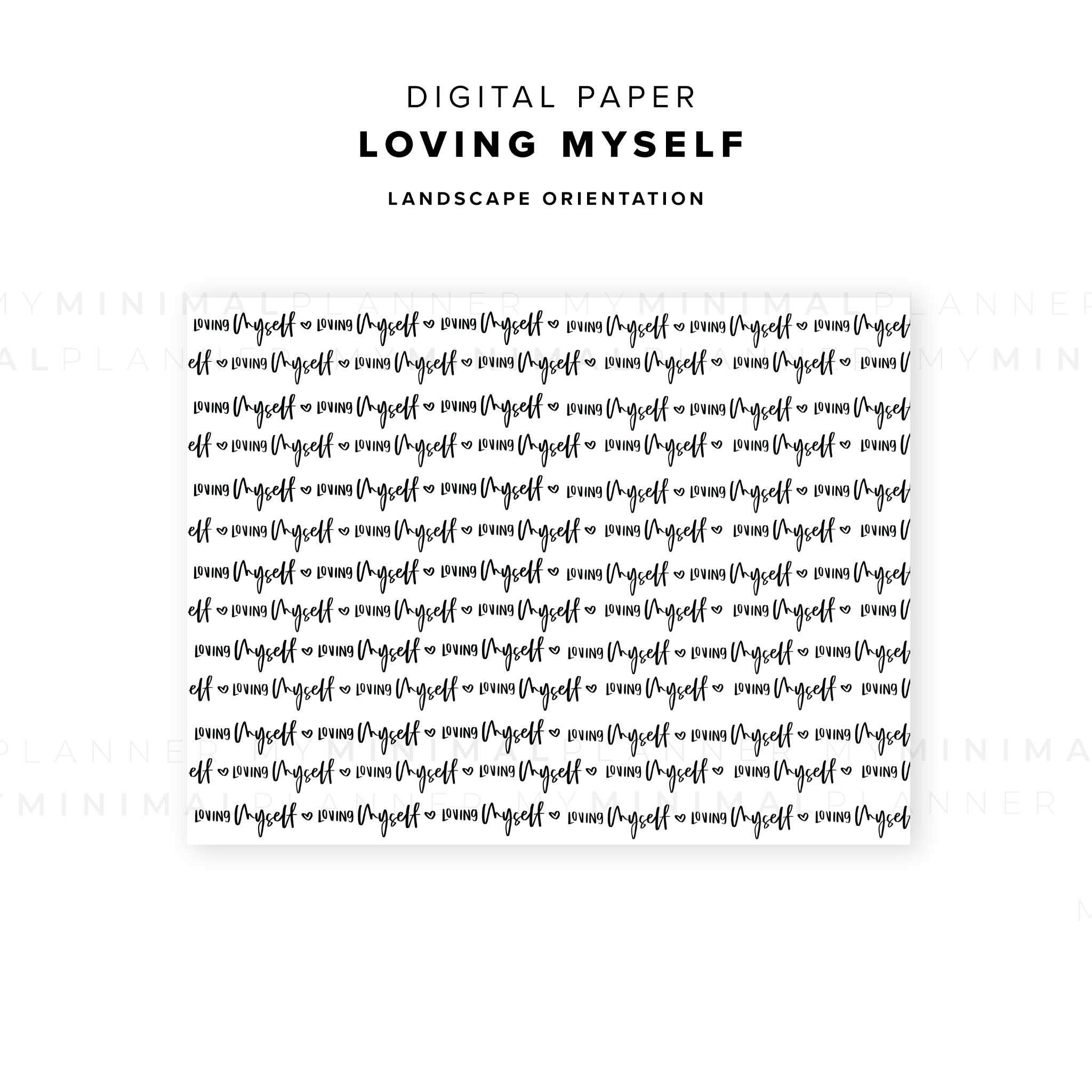 DP02 - Loving Myself - Digital Paper