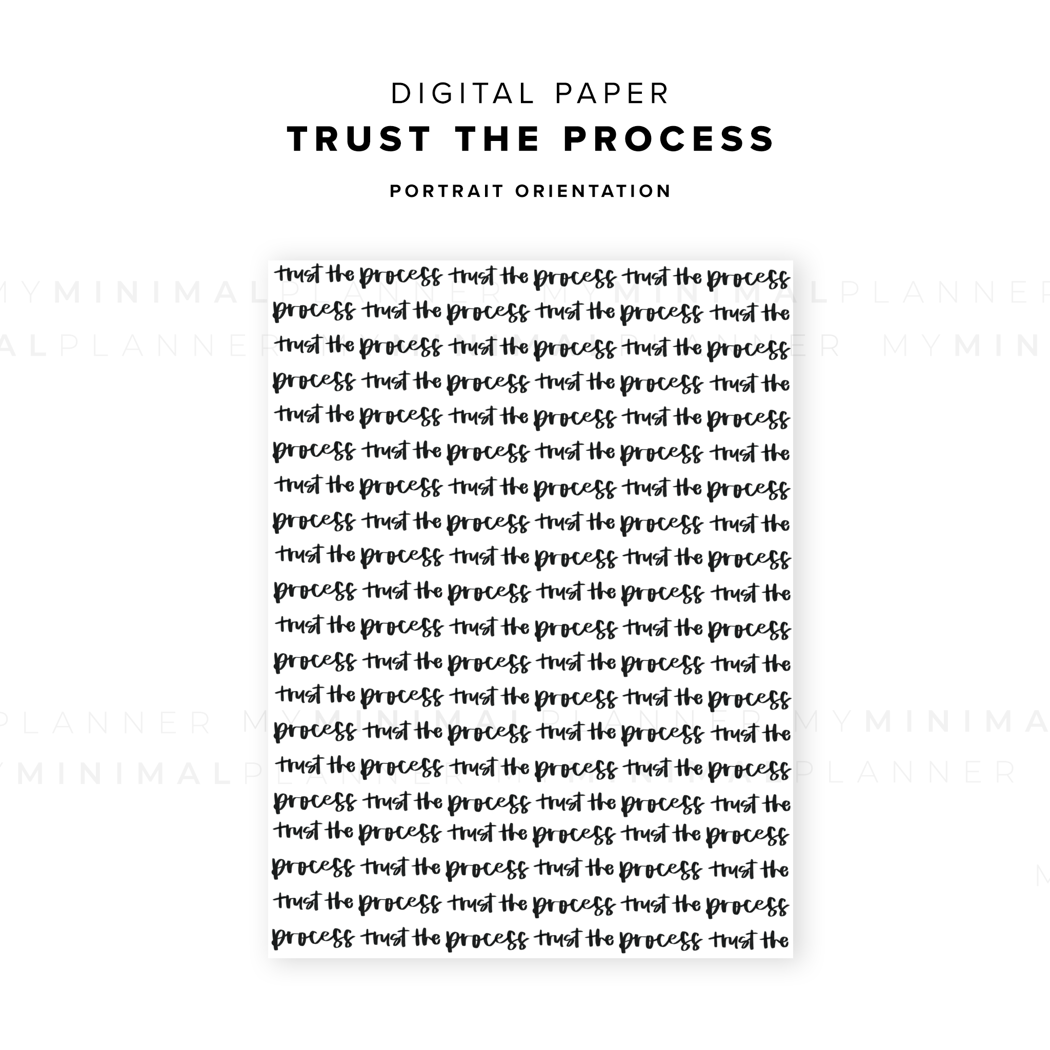DP05 - Trust The Process - Digital Paper