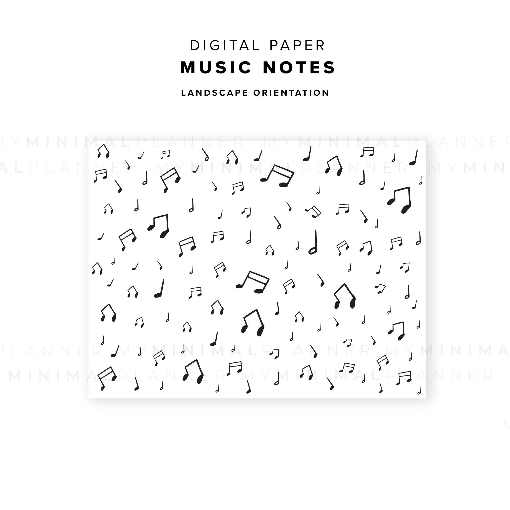 DP11 - Music Notes - Digital Paper